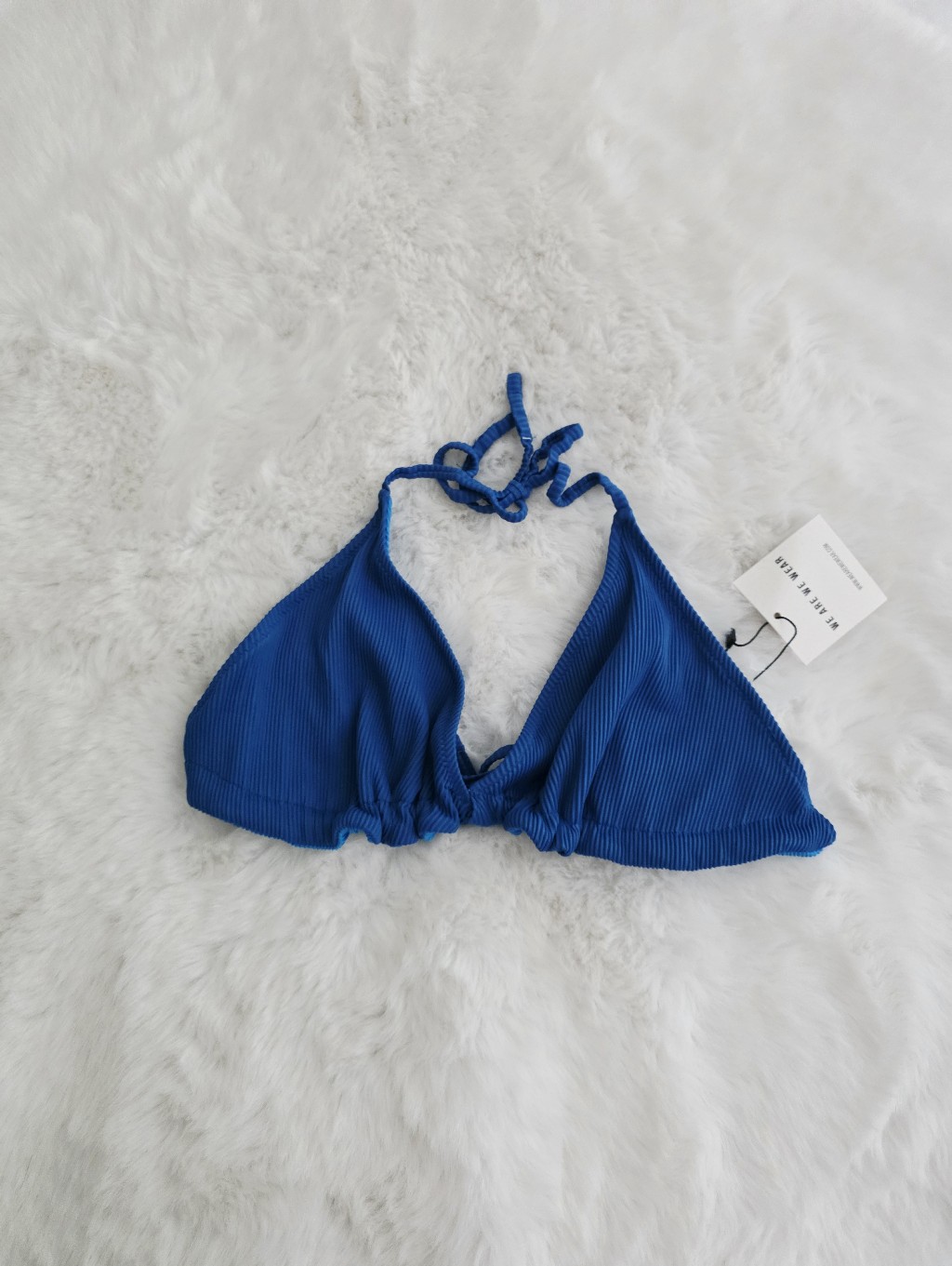 We Are We Wear Reversible Melissa Rib Triangle Bikini Top Size M 8/10 — image 7 of 8